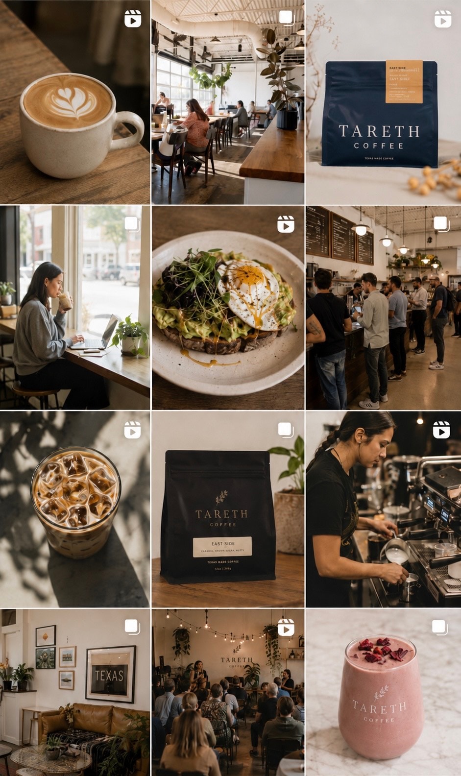 Tareth Coffee Instagram feed