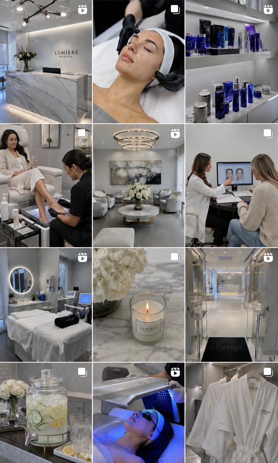 Lumière Medspa Instagram feed